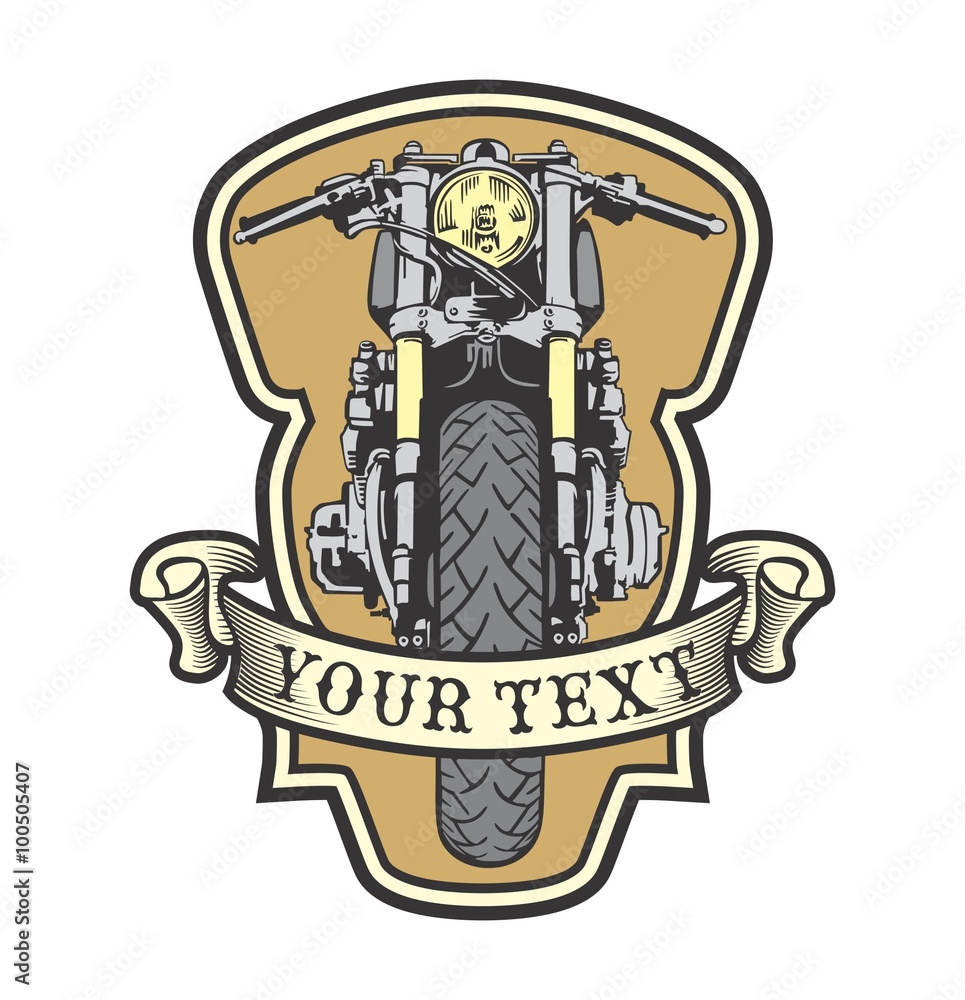 Naklejka premium cafe racer emblem