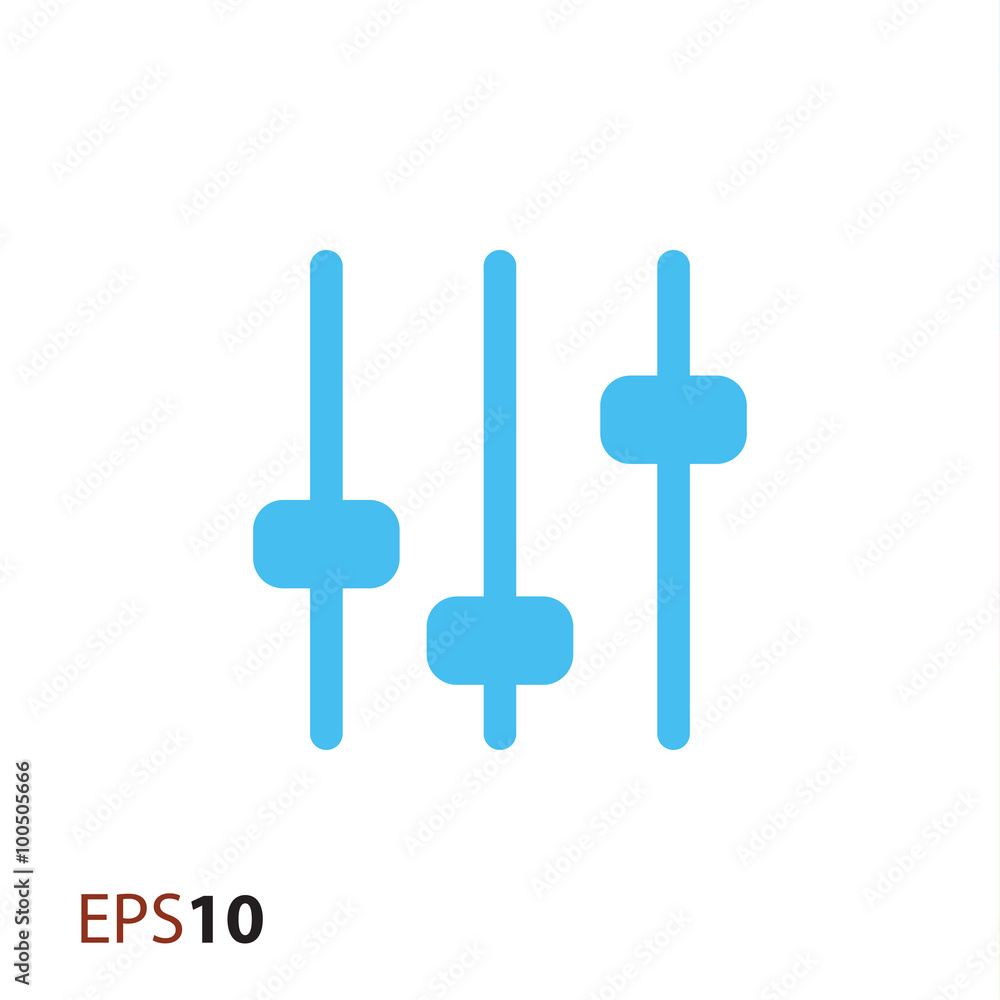 Equalizer icon for web and mobile Equalizer icon for web and mobile