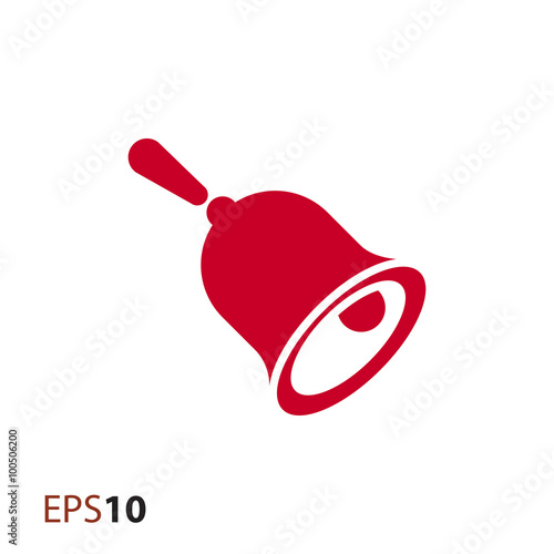 Foto Hand bell icon for web and mobile