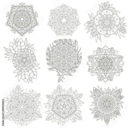 Vector Flowers anti-stress