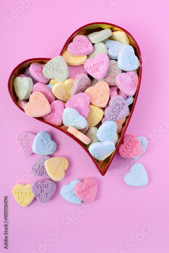 Happy Valentines Day Conversation Candy © millefloreimages