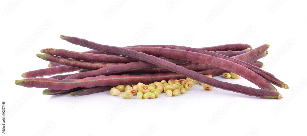 red beans on white background red beans on white background