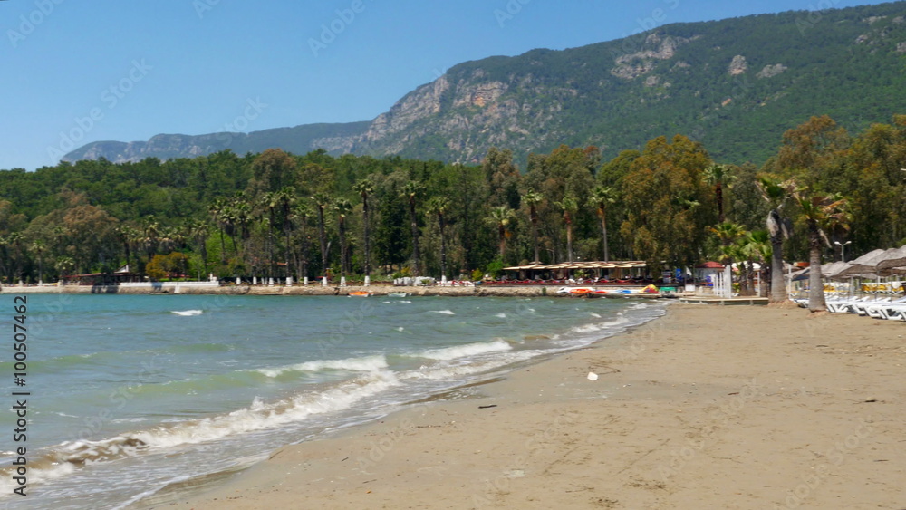 Akyaka, Turkey, beach, sunbed, Daily life Summer Travel Destination Akyaka, Turkey, beach, sunbed, Daily life Summer Travel Destination