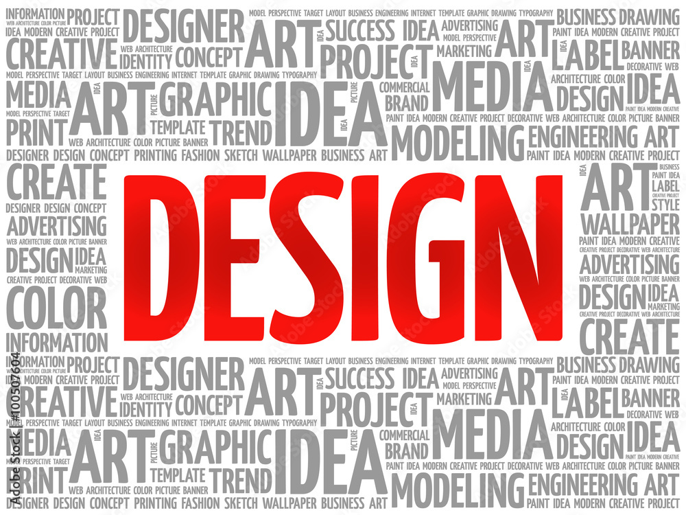 DESIGN word cloud, creative business concept background DESIGN word cloud, creative business concept background