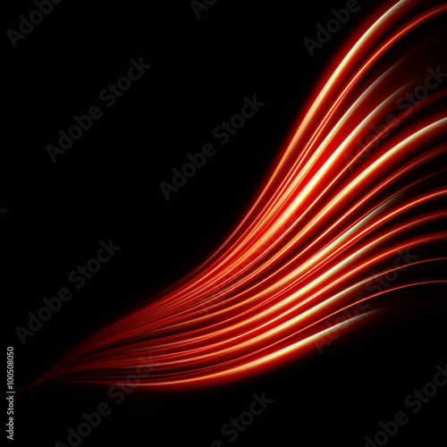Abstract red lines. EPS 10