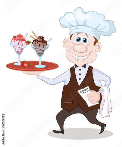 Chef Carries Ice Cream
