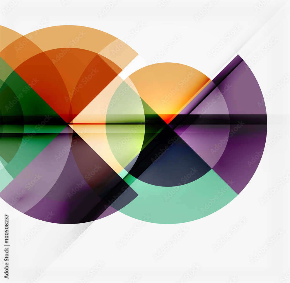 Geometric design abstract background - circles Geometric design abstract background - circles