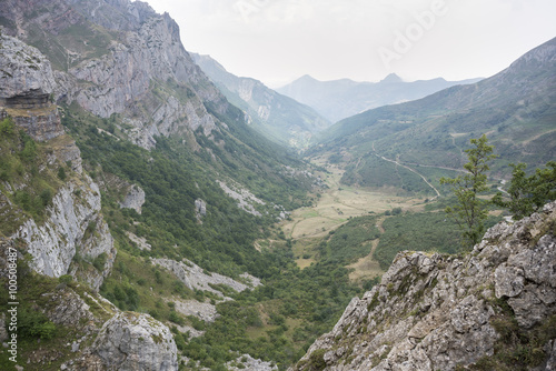 Views of Saliencia Valley, Somiedo Nature Reserve. It is located in the central area of the Cantabrian Mountains in the Principality of Asturias in northern Spain