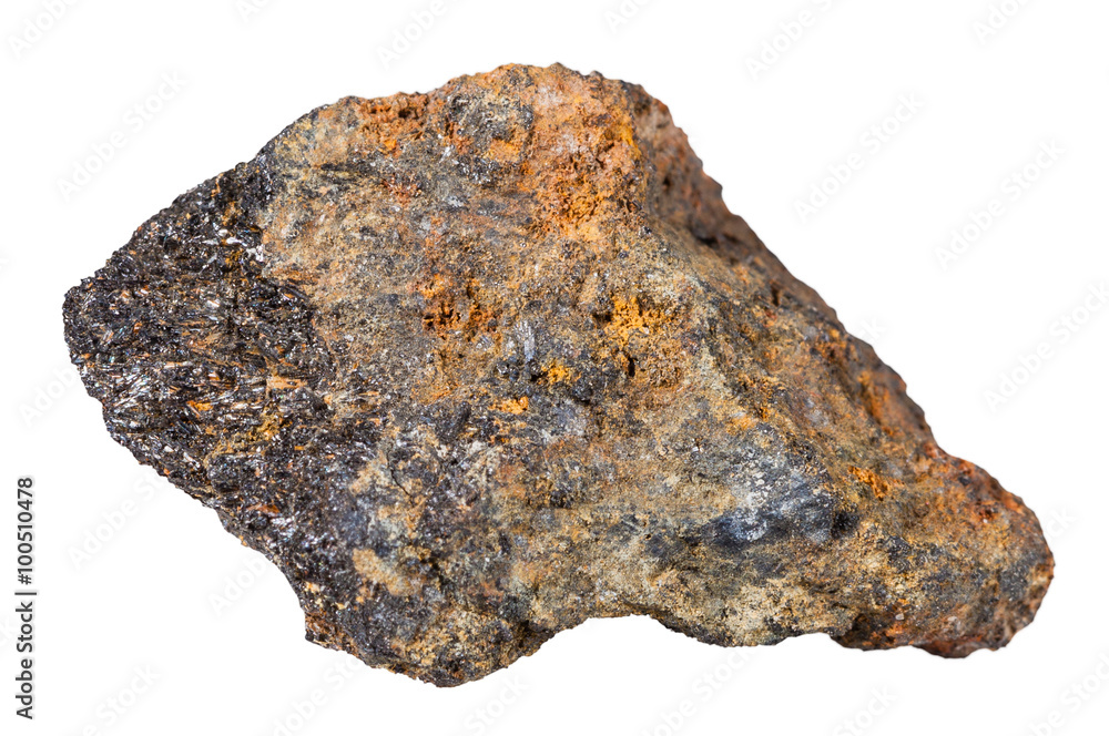 piece of psilomelane (black hematite) mineral piece of psilomelane (black hematite) mineral