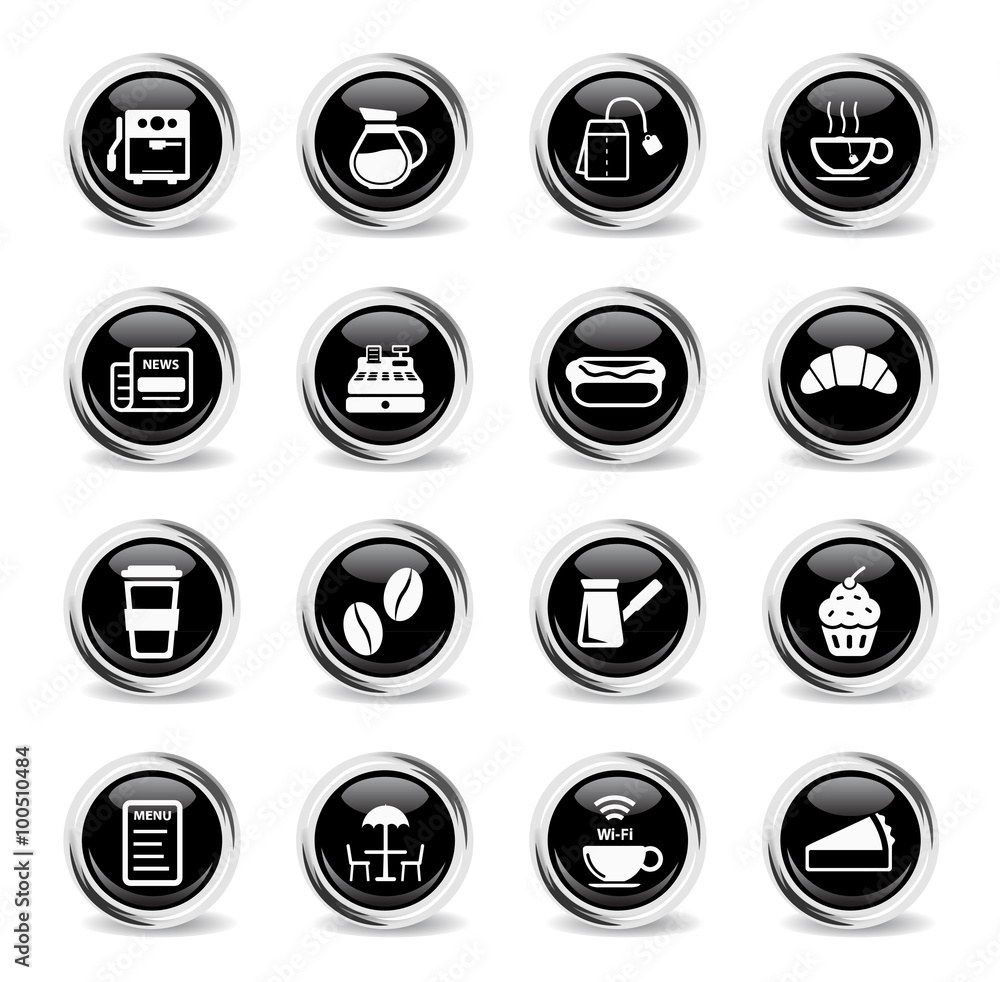 Cafe simply icons Cafe simply icons