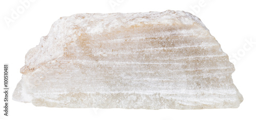 block of talc mineral stone isolated