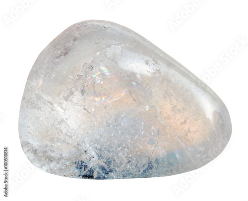 rhinestone (clear quartz) gemstone isolated