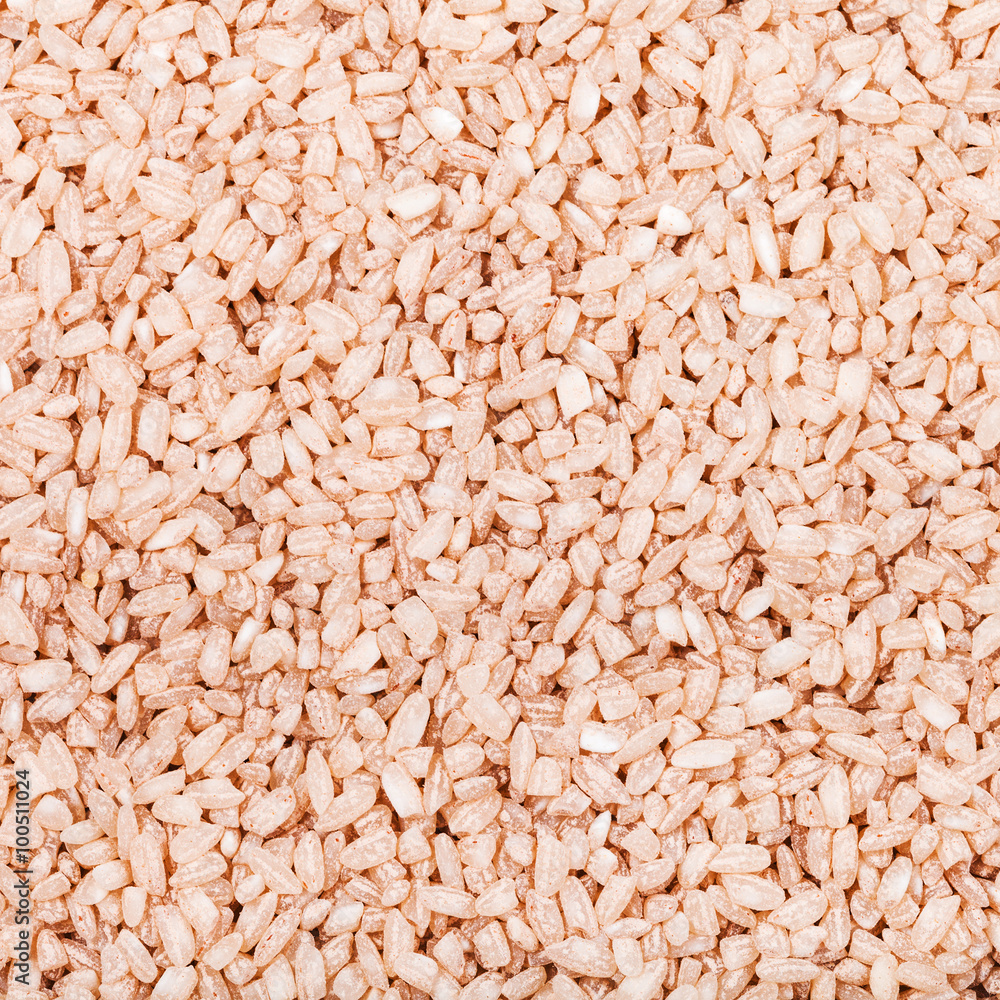 medium grains of red Matta (Devzira) rice close up medium grains of red Matta (Devzira) rice close up