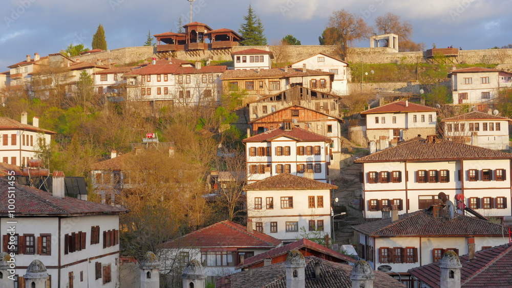Day Timelapse, Traditional Ottoman Anatolian Village, Safranbolu, Turkey, zoom out Day Timelapse, Traditional Ottoman Anatolian Village, Safranbolu, Turkey, zoom out