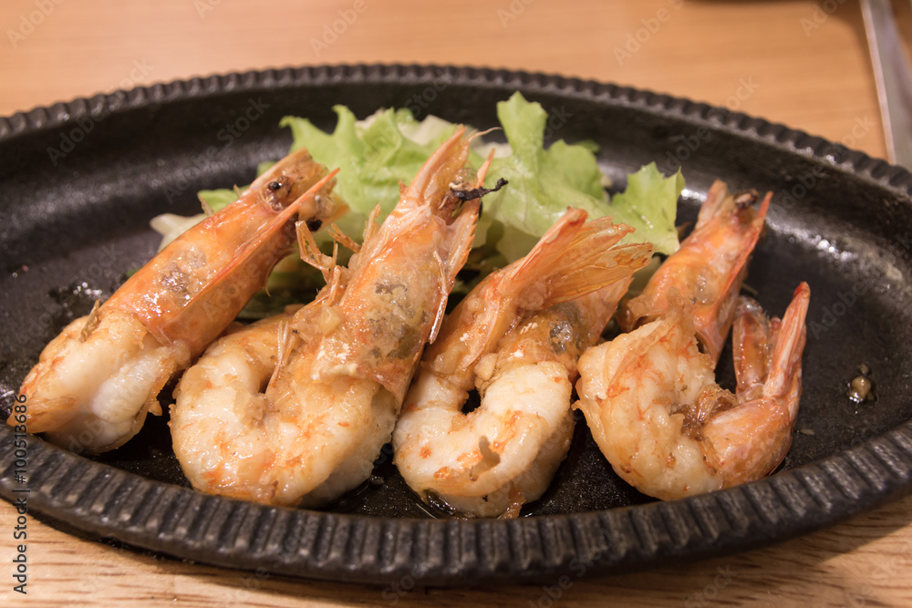 Grilled shrimps steak Grilled shrimps steak