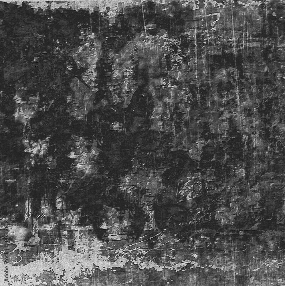 Abstract black grunge old wall background