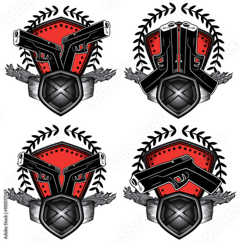 weapon military design stamps