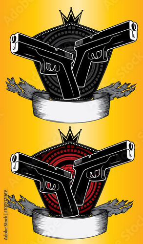 gun weapon design stamps