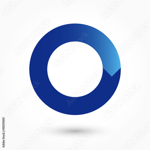 Letter O feedback snake logo design template. Creative typographic concept vector icon for businesses on the letter O.