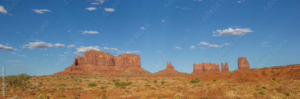Panorama of Monument Valley in Arizona Panorama of Monument Valley in Arizona