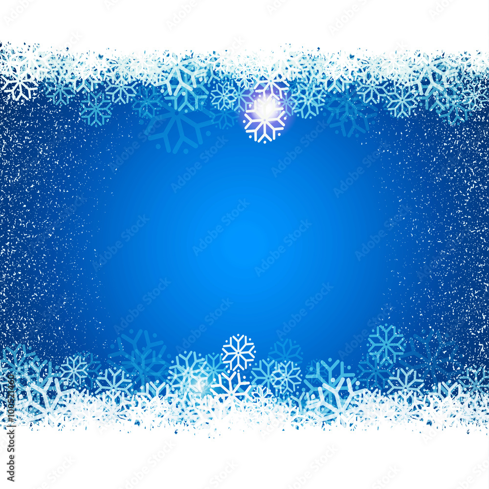 Cold blue night winter background Cold blue night winter background