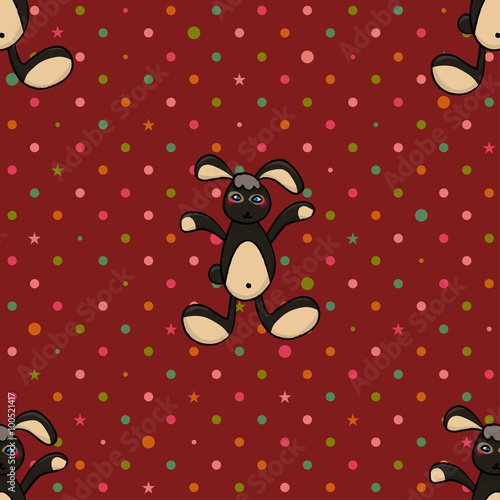 Black Rabbit Red Polka Dot ...
