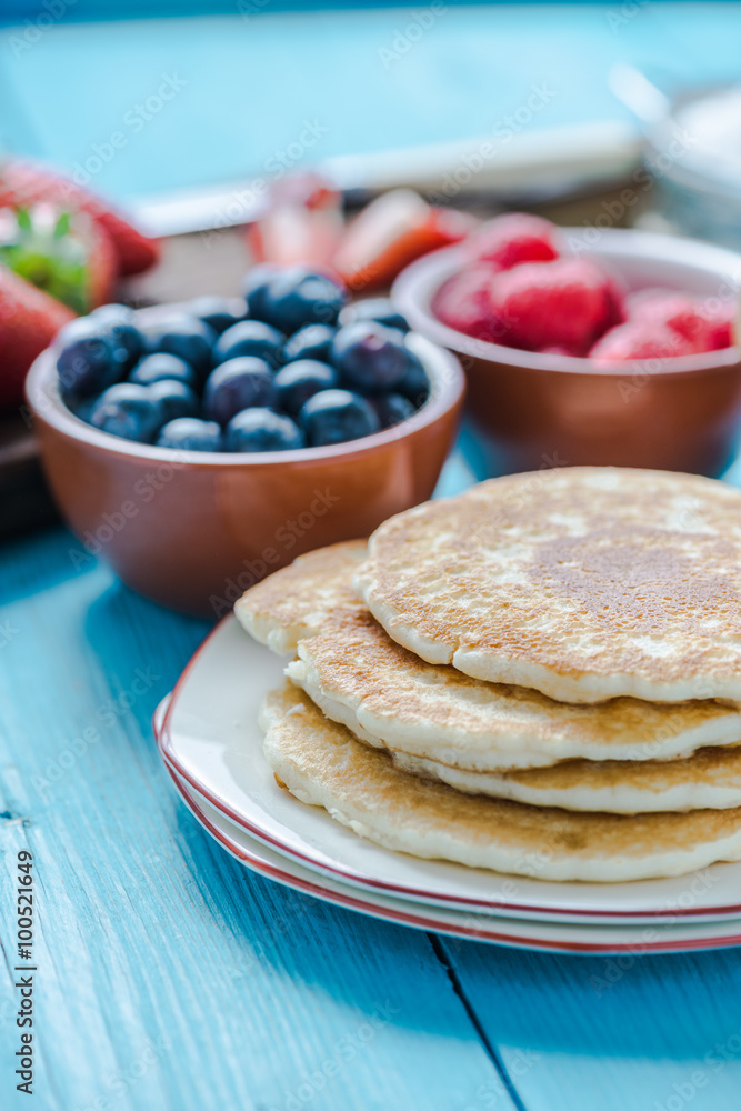 Stack of small pancakes Stack of small pancakes