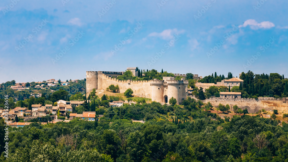 Panorama of Castle Villeneuve les Avignon, France