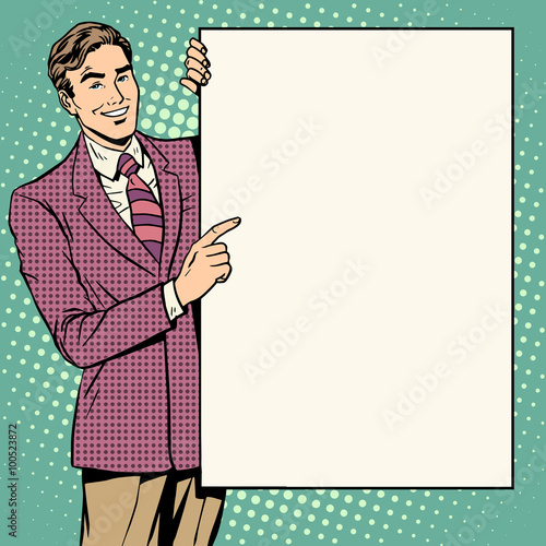 Businessman poster style your brand here