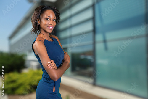 portrait of beautiful African American businesswoman