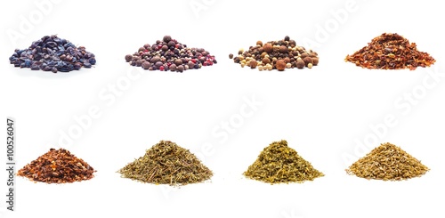 Fototapeta Naklejka Na Ścianę i Meble -  Colorful spices variety collection