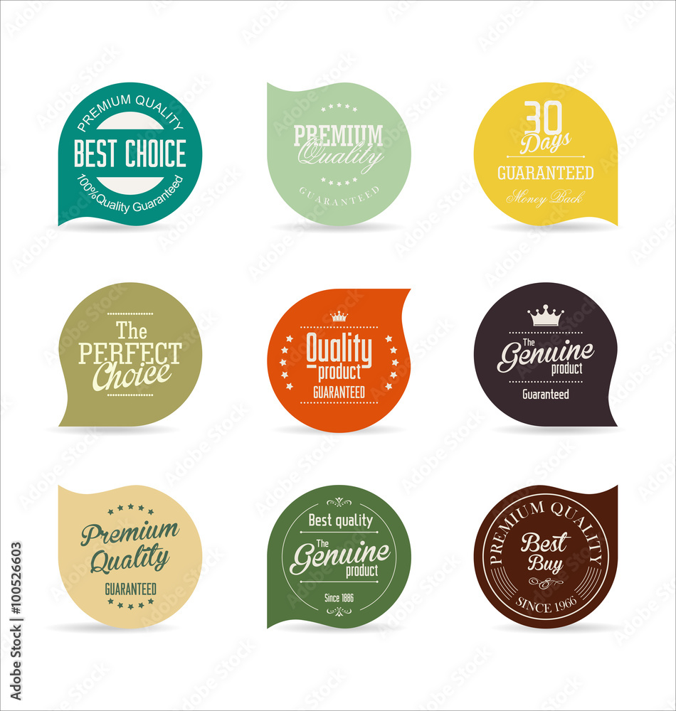 Modern badges collection