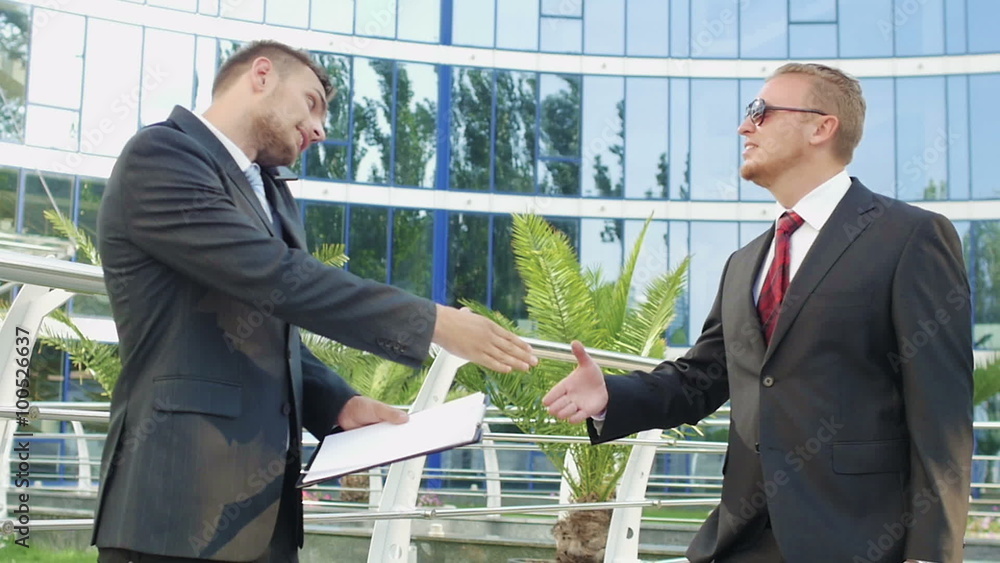 A chance meeting and a handshake of business me A chance meeting and a handshake of business me