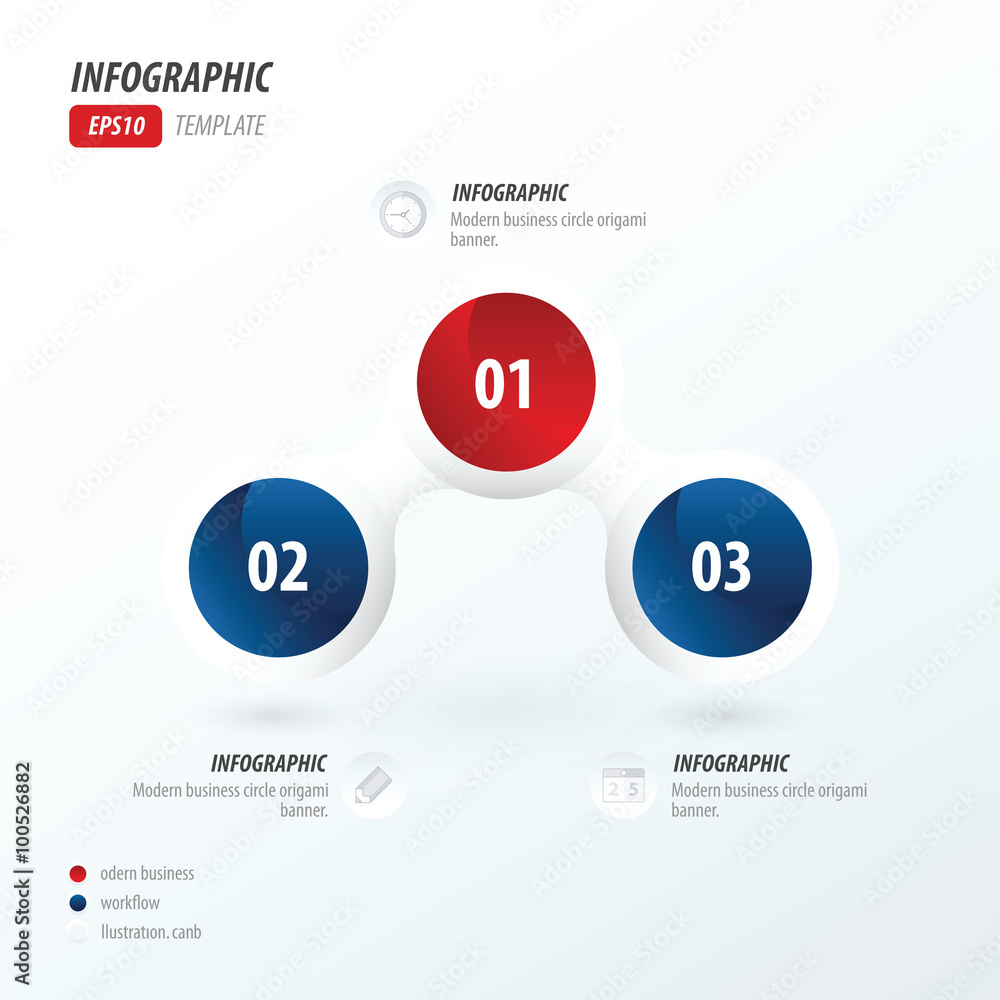 Fototapeta premium Business concept 2 color red and blue