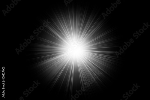 white lighting flare