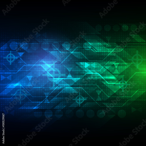 Abstract future technology concept background. Vector illustration