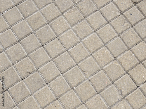 gray paving slabs on the street