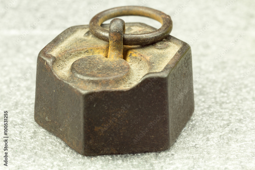 a small counterweight swings a small counterweight swings