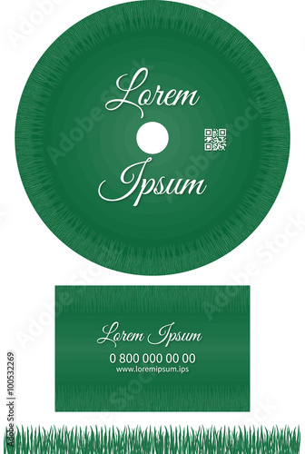 Визитка и CD - трава