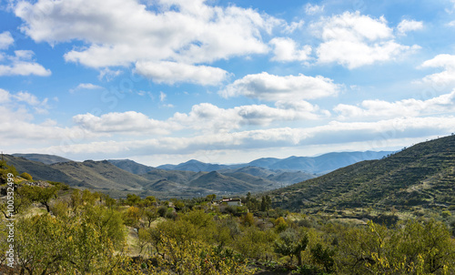 View from Senes, Almeria Province, Andalusia, Spain