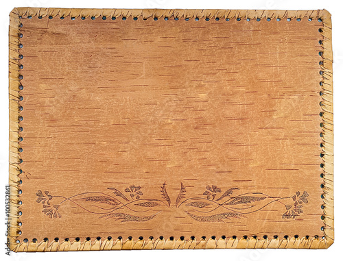 Фотография Frame made of birch bark
