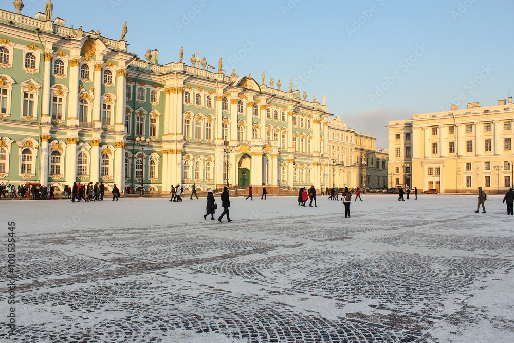 People at the Winter Palace.