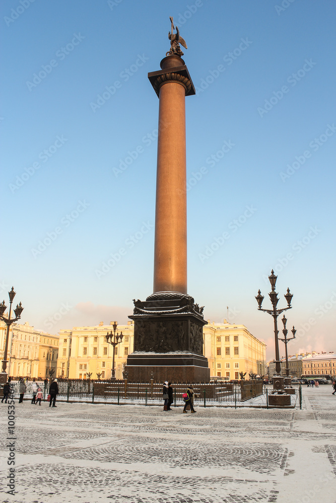 Alexander Column on Palace Square.