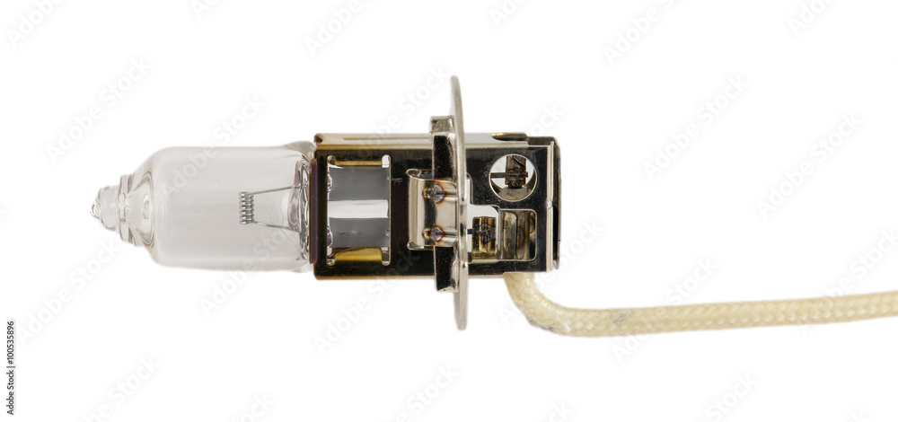 Old light bulb for car headlights. Old light bulb for car headlights.