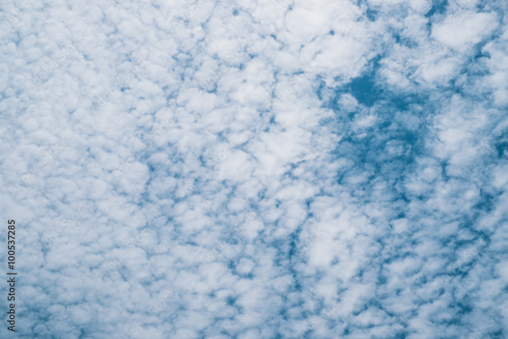Abstract White clouds on a blue sky background