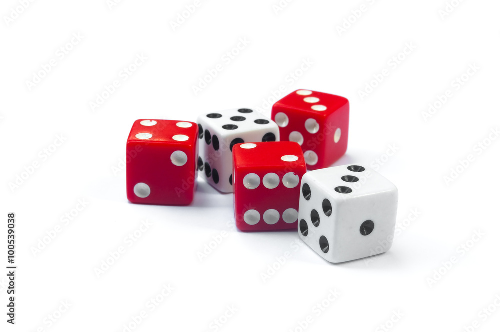 five dices mixed five dices mixed