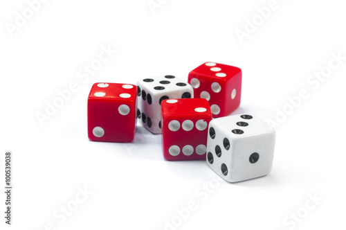five dices mixed