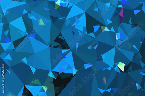 blue geometric rumpled triangular low poly origami style gradien