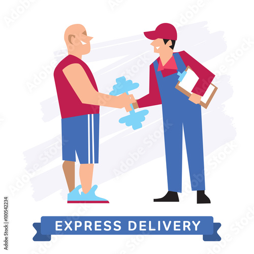Express Delivery Symbols, Vector icon.