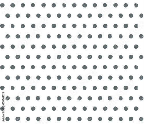 Scribble polka dot background.